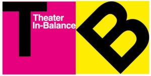Theatre-in-Balance logo. A T and a B.