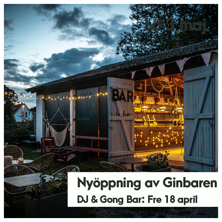 Nyöppning av ginbaren - Långfredag 18 april
