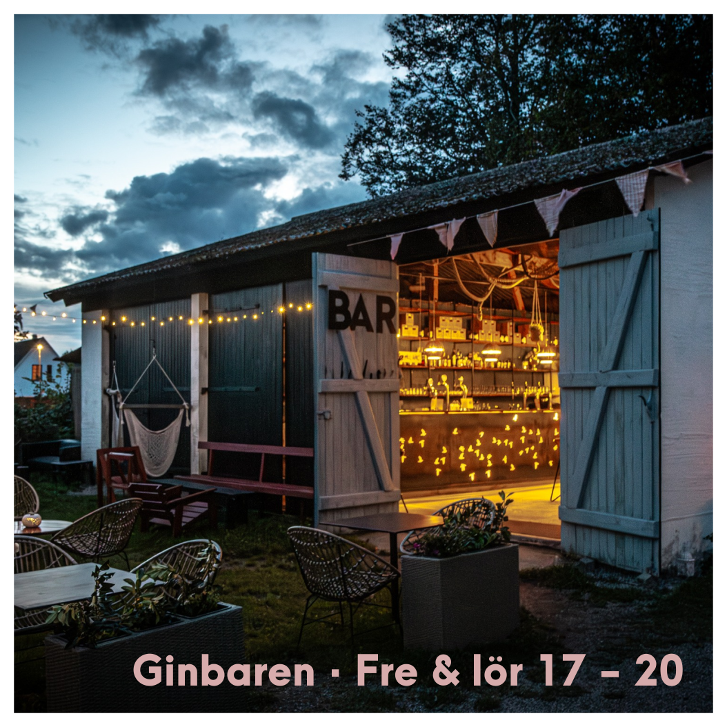 Ginbaren - Öppet fredagar och lördagar 17 - 20