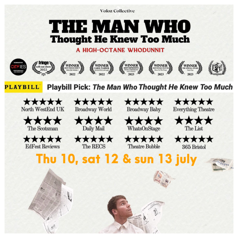 The Man Who Thought He Knew Too Much Skillinge Teater